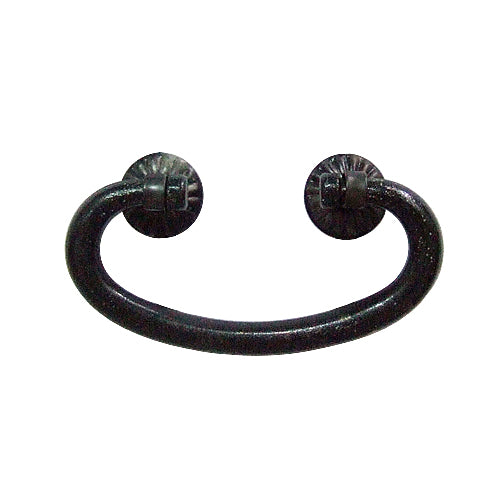 Carton handle - Zen style double hole - dyed black - 44*24 mm - hole spacing 23mm HC440BL