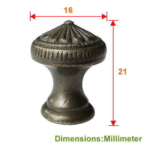 Dongju small handle Ø 16 mm - Bronze HD160BK