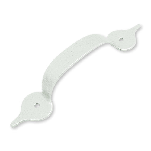 Matte embossed iron handle hole spacing 85 mm (can be finely adjusted) - Victoria White HD201WH