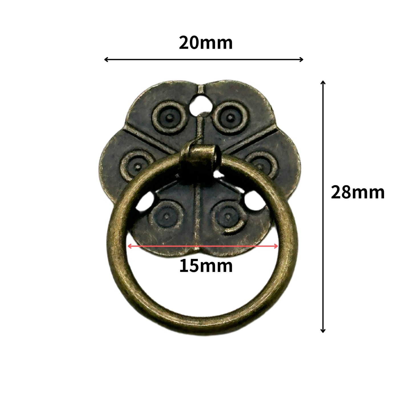 Heyuan Retro Handle - Bronze - Ø 20mm HD202BK