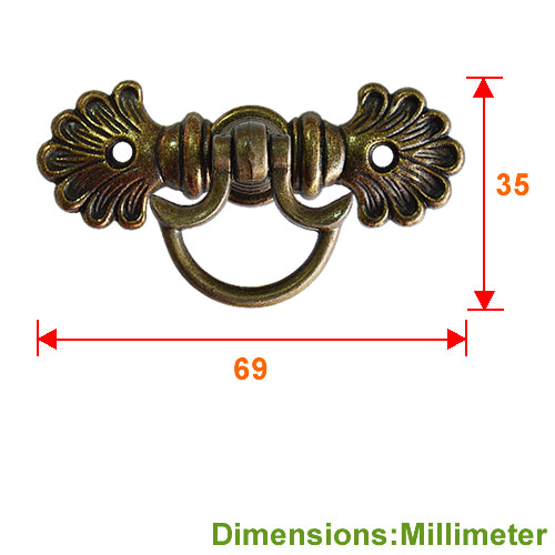 Smiling handle + lily patch 281 - Bronze HD281BK