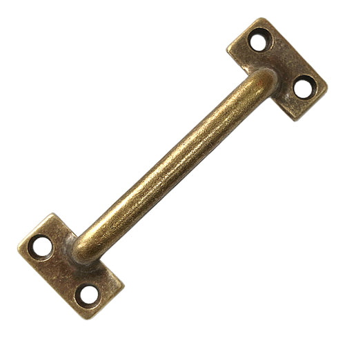 Retro Square Front Lock Double Hole Handle Hole Distance 86 mm - Coffee Patina HD294CF