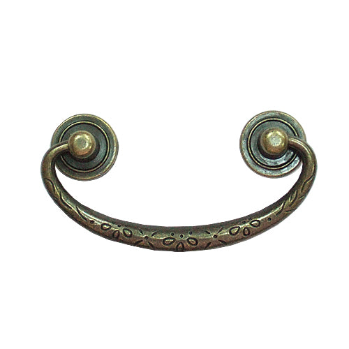 Vintage carved handle hole distance 65 mm - Bronze HD501BK