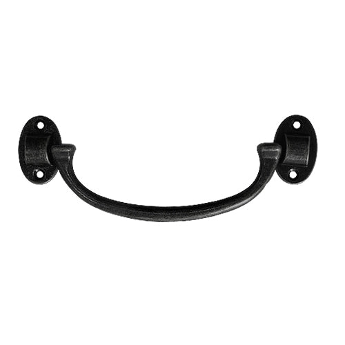 Minimalist retro handle hole distance 114 mm - black coffee patina HD511BL