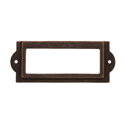 Iron Nameplate Large Index Film Hole Pitch 73mm - Bronze HD683BR