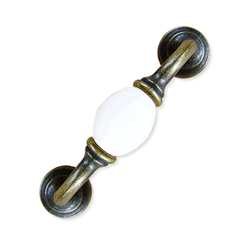 K-type pure white hole spacing 96mm ceramic handle - bronze base HK201BKWH