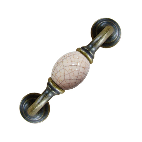 K-type rice bottom coffee line ice crack hole spacing 96mm ceramic handle - bronze base HK351BKMI