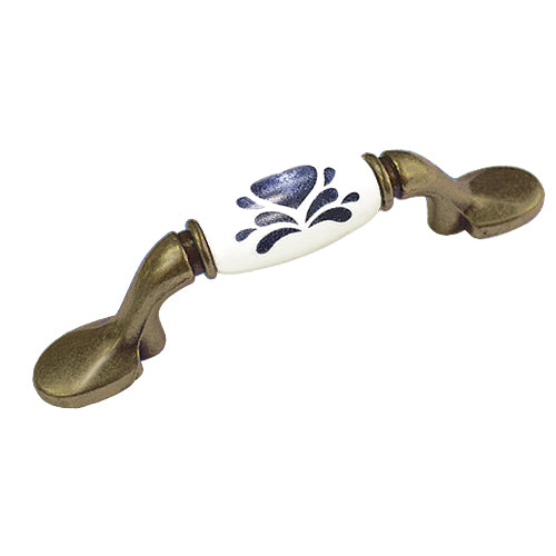 M-shaped love white bottom hole spacing 76mm ceramic handle - bronze base HM215BKWH