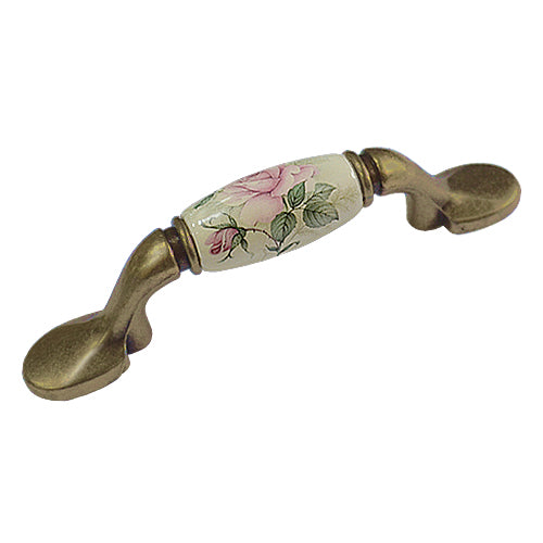 M type elegant rose rice bottom hole spacing 76mm ceramic handle - bronze base HM821BKMI_C