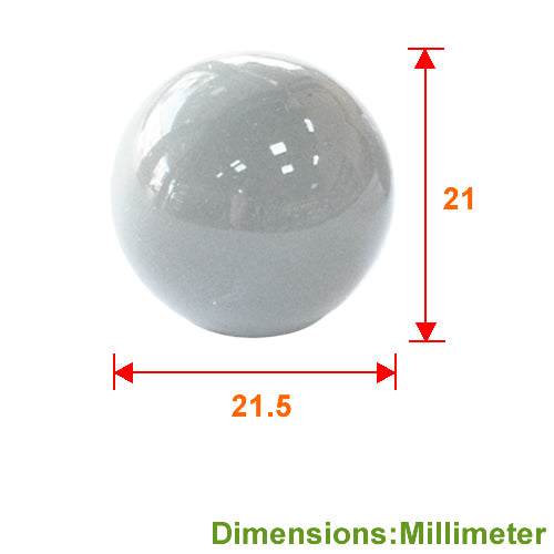 Small ball gray Ø 21.5mm ceramic handle HP020GR