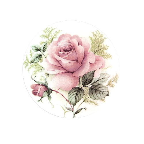Country style rose 219 white Ø 37mm ceramic handle HP219WH