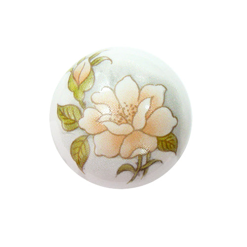 Camellia Rice 352 White Ø 30mm Ceramic Handle HP352WH