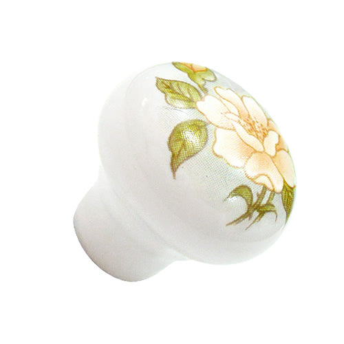 Camellia Rice 352 White Ø 30mm Ceramic Handle HP352WH