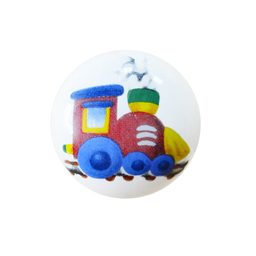 Children's Train 356 White Ø 30mm Ceramic Handle HP356WH