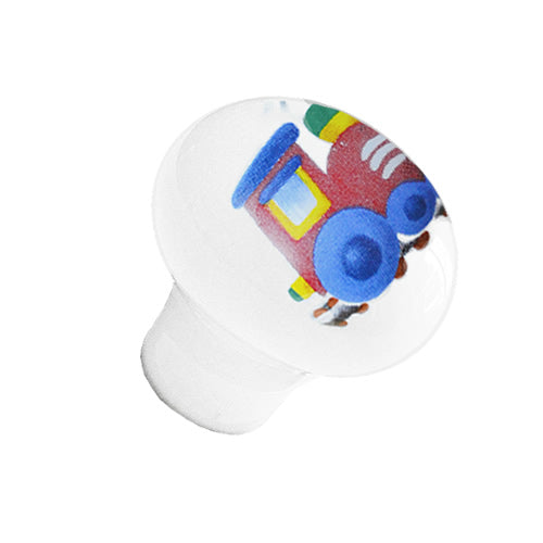 Children's Train 356 White Ø 30mm Ceramic Handle HP356WH