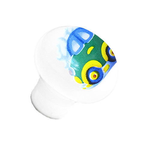 Children's Car 357 White Ø 30mm Ceramic Handle HP357WH