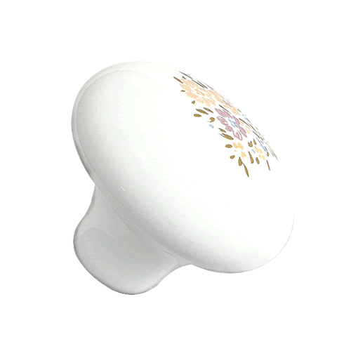 Country Bouquet 501 White Ø 37mm Ceramic Handle HP501WH
