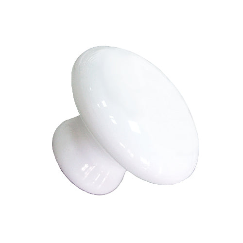 Small mushroom pure white Ø 34mm ceramic handle HP510WH