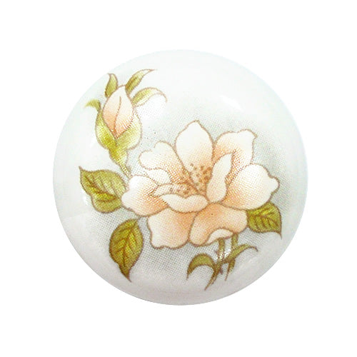 Camellia Beige 851 White Ø 35mm Ceramic Handle HP851WH