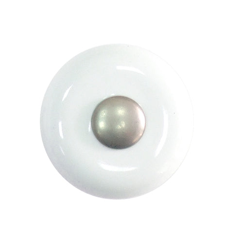 British simple style Ø 32mm ceramic handle - Silver HP951SI