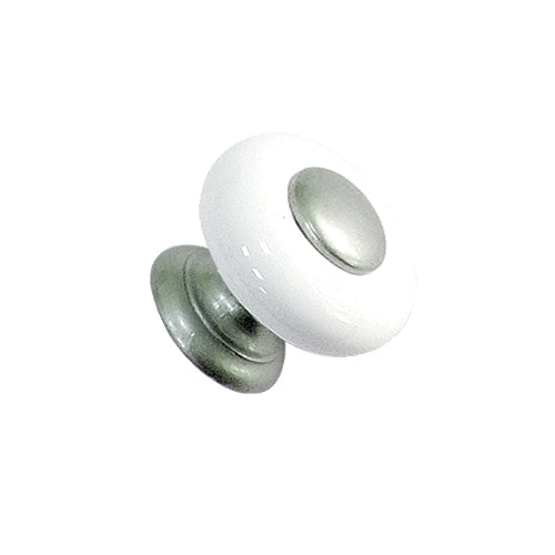 British simple style Ø 25.5mm ceramic handle - Silver HP952SI