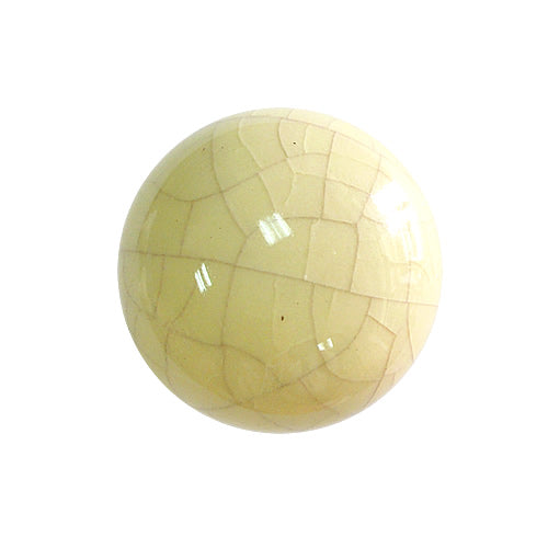Ice Crack - Rustic Cream Ice Crack Ø 30mm Ceramic Handle HS301YL
