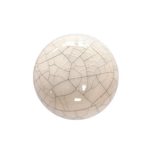 Ice crack - Ivory gray ice crack Ø 30mm ceramic handle HS307GR