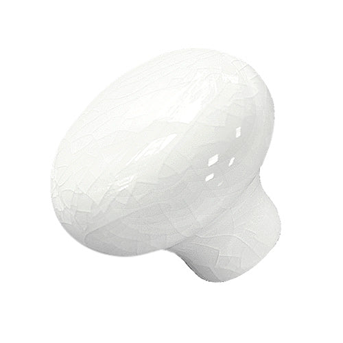 Ice Crack - White Ice Crack Ø 35mm Ceramic Handle HS351WM