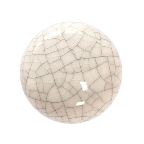 Ice crack - Ivory gray ice crack Ø 37mm ceramic handle HS371GR