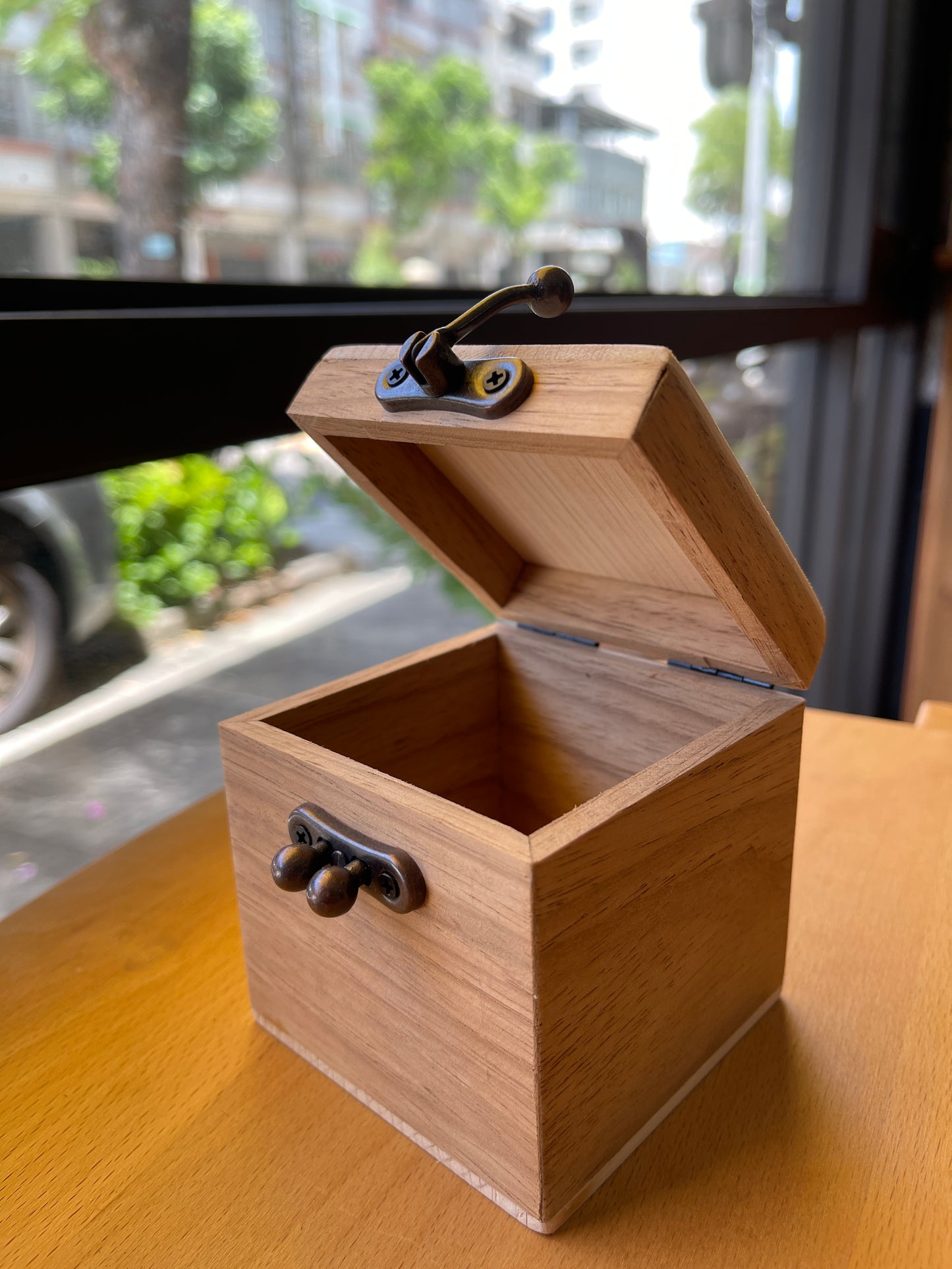 Three-bead large box buckle - red bronze YA005BR