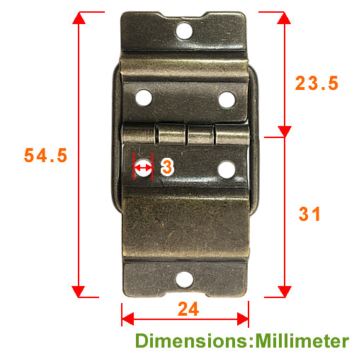 Sambo Hinge 90 Degrees - Green Bronze JA145BK