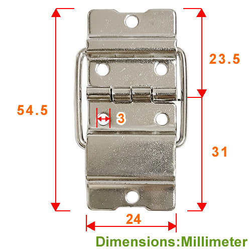 Sambo Hinge 90 Degrees - Nickel JA145NI