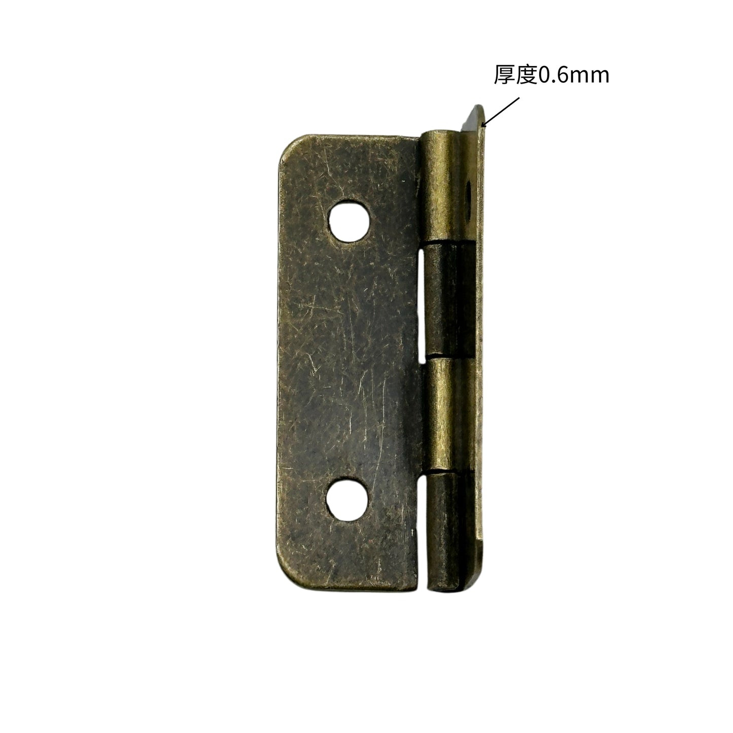 D-type hinge 26x36mm- coffee patina JD011CF