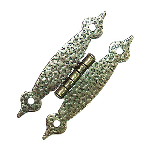 Large Country Embossed Hinge - Green Bronze JH003BK