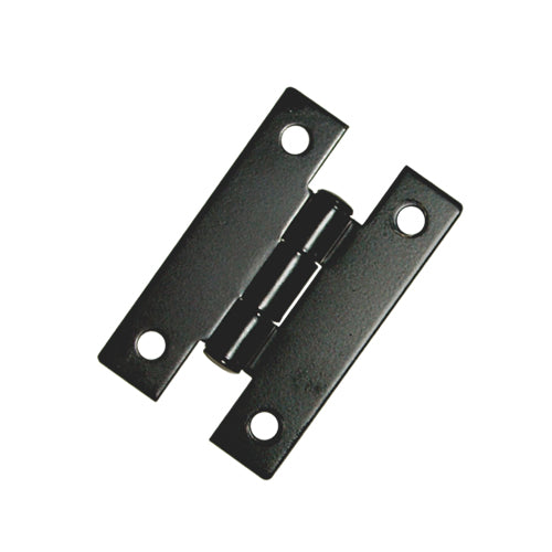 H Type Polished Small Hinge - Polished Matte Black JH009BL