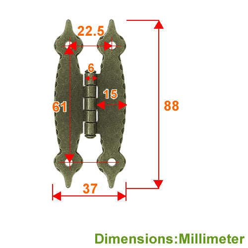Water ripple 011 hinge - bronze JH011BK