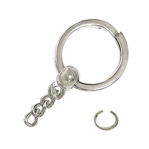 B310 Flat Double Circle + Round Bushing Chain - Nickel Color KB310NI