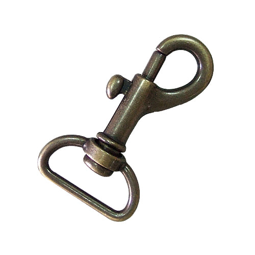 D124 Keychain Ring 4.3cm- D Ring Zinc Hook- Bronze KD124BK