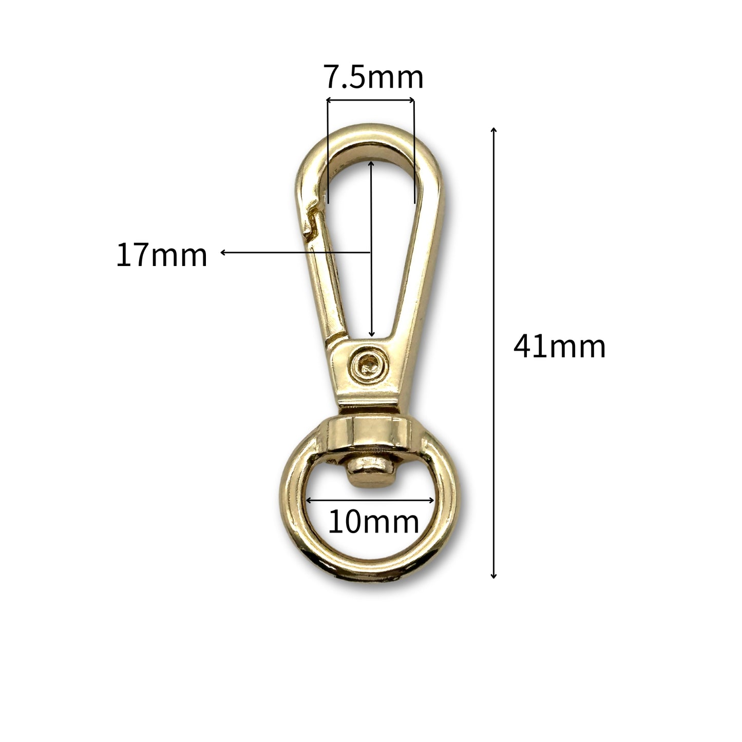 KD606 flat hook buckle small round zinc hook head