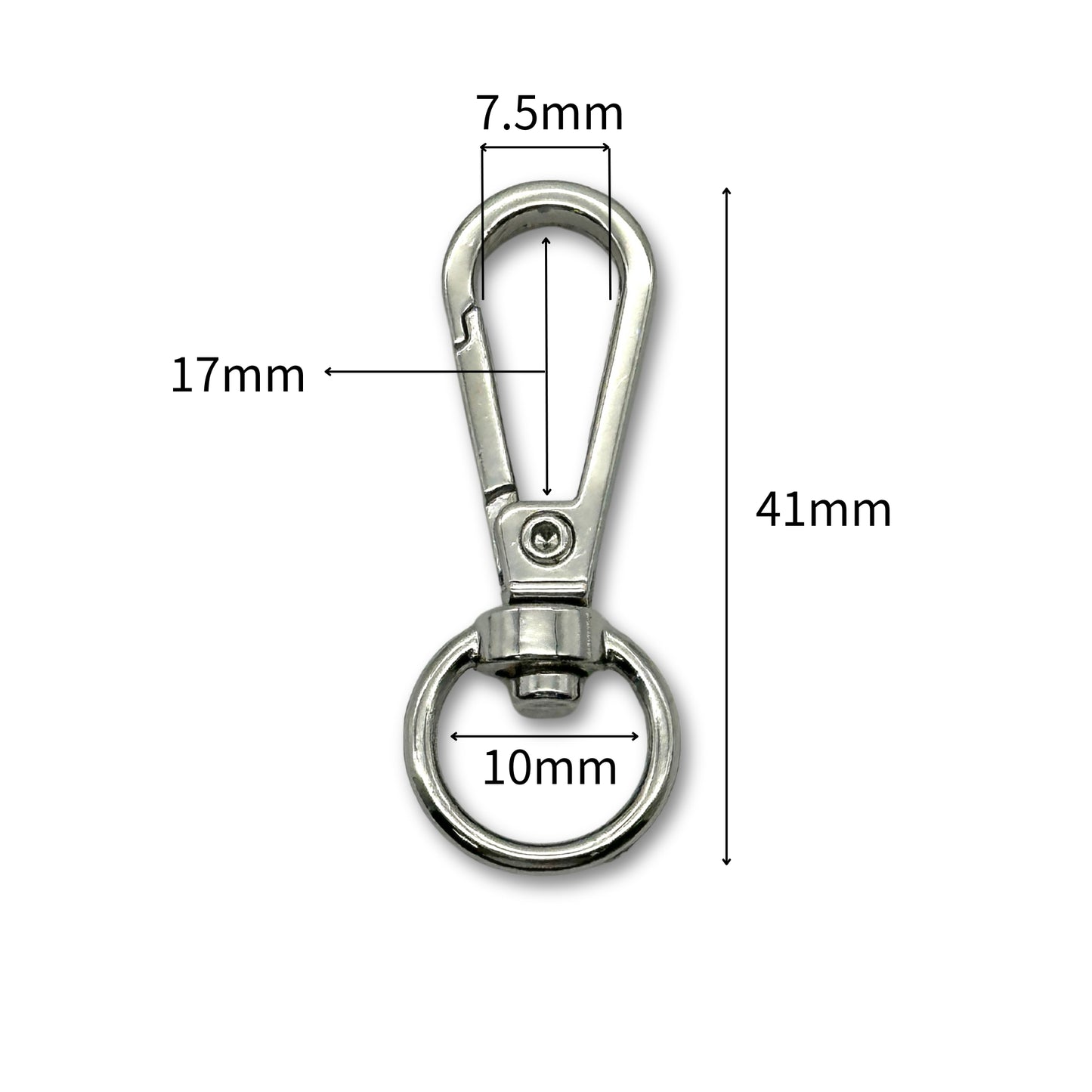 KD606 flat hook buckle small round zinc hook head