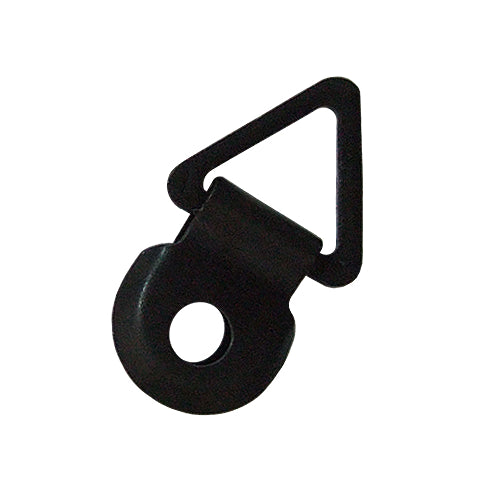 Triangular iron plate-gravity type-double piece-single hole-black QD1417BL