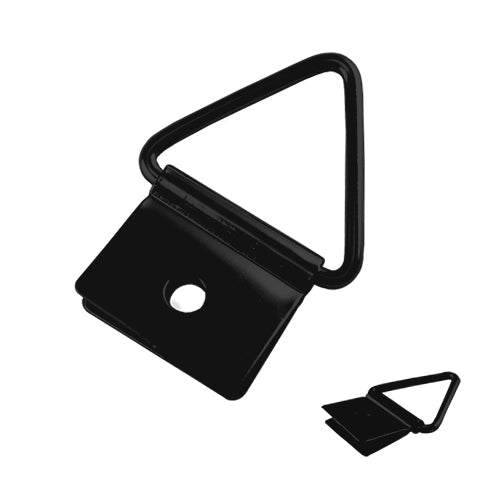 Triangle-double piece-single hole 15x13.5mm-black QD1513BL