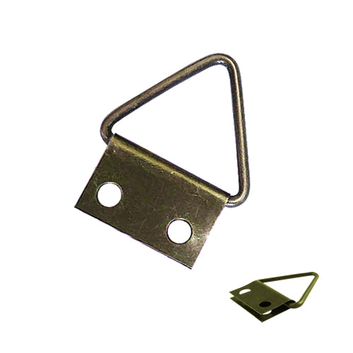 Triangle-double piece-double hole 16x10mm-bronze QD1611BK