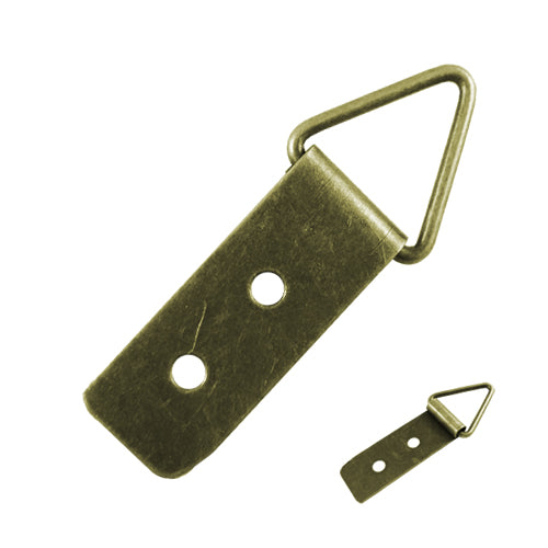 Triangle-single piece-double hole 12x30.5mm-bronze QS1230BK