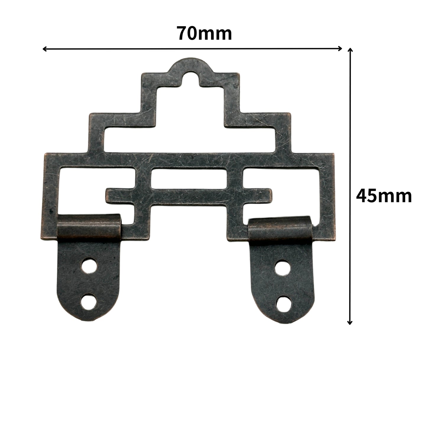 4-character hook 7cm red bronze QW700BR
