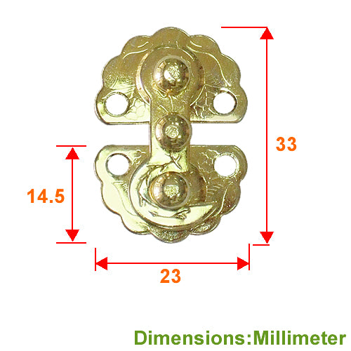 Ruyi box buckle small - bronze (gold) color YA001YG