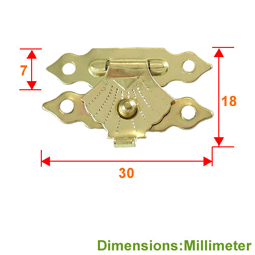 Retro small box buckle - bronze (gold) color YA002YG