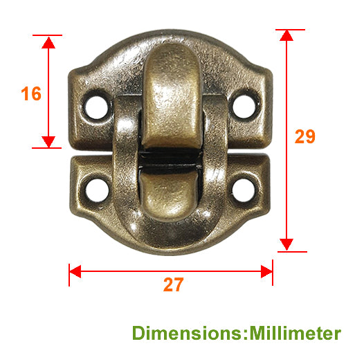 Small Square Buckle - Green Bronze YA006BK