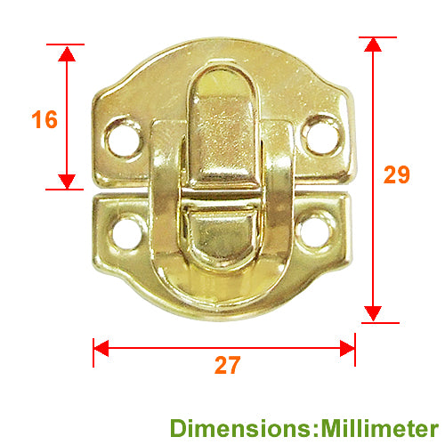 Small square box buckle - bronze (gold) color YA006YG