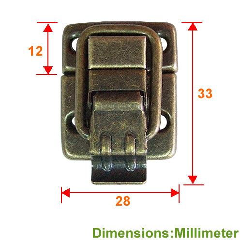 Toolbox Buckle Antique Small Toolbox Buckle - Green Bronze YA007BK